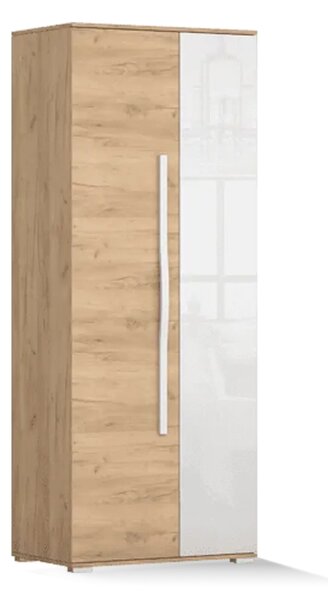 Dulap de haine Lavender (Stejar kraft auriu + alb lucios). Promo -17%. 1071558
