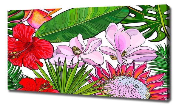 Print pe pânză flori Hawaii