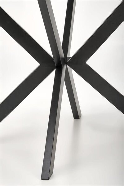 Masă de sufragerie extensibilă 100-250 cm Pepeera (marmură alb + negru) (pentru 6 8 persoane). 1049335