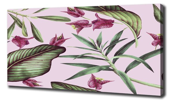Print pe canvas flori tropicale