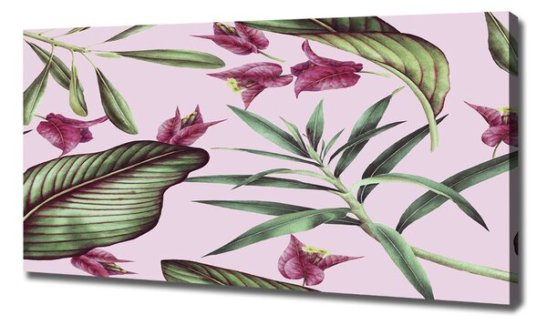 Print pe canvas flori tropicale