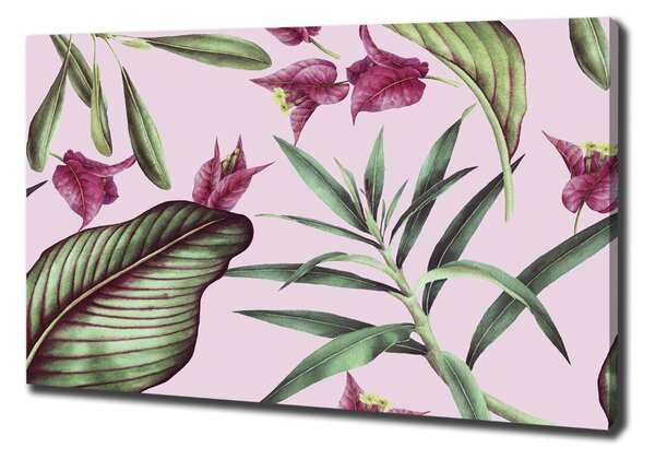 Print pe canvas flori tropicale