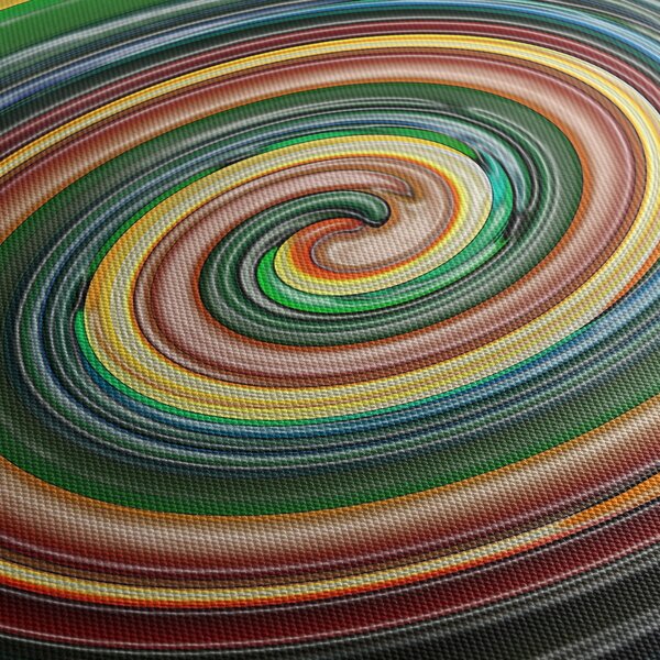 Tablou abstract - spirala colorata (120x50 cm)