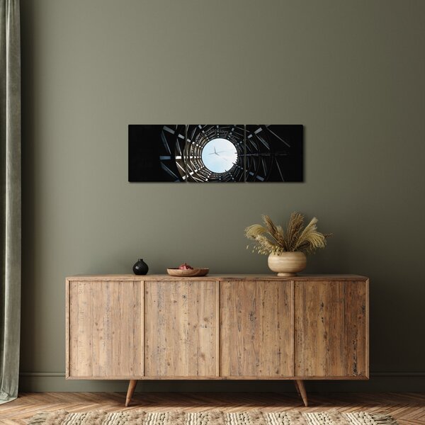 Tablou cu tunel (cu ceas) (90x30 cm)