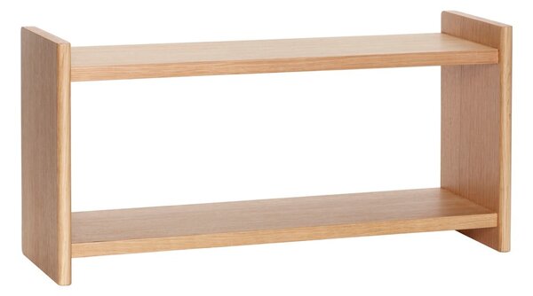 Raft în culoare naturală etajat cu aspect de lemn de stejar 62 cm Less – Hübsch