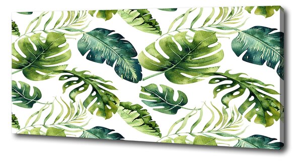 Tablou pe pânză canvas frunze tropicale
