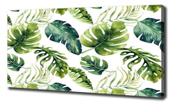 Tablou pe pânză canvas frunze tropicale