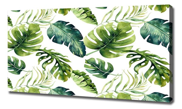 Tablou pe pânză canvas frunze tropicale