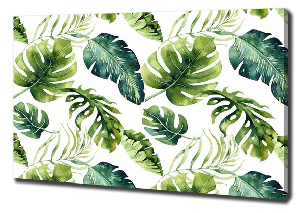 Tablou pe pânză canvas frunze tropicale