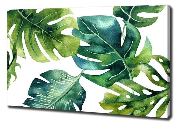 Print pe pânză frunze tropicale