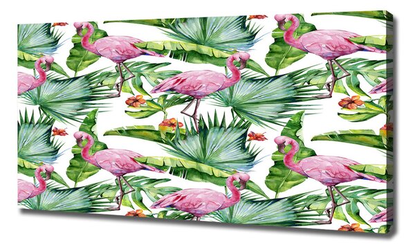 Tablou pe pânză plante Flamingos