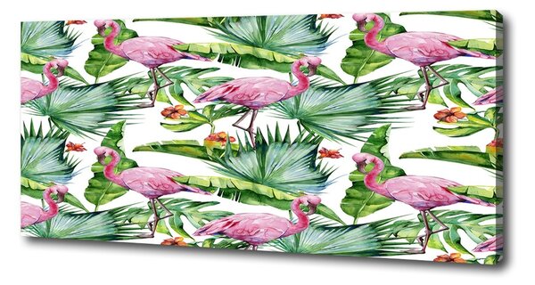 Tablou pe pânză plante Flamingos