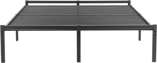 Pat metalic Inosign List negru 160/200 cm