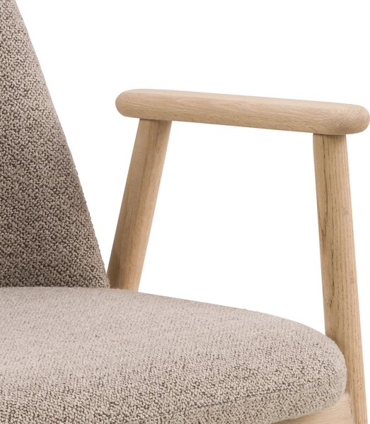 Roderic Material MAZZONI EXPORT RODERIC Bej Latte (material Monza 60)/cadru stejar albit ...
