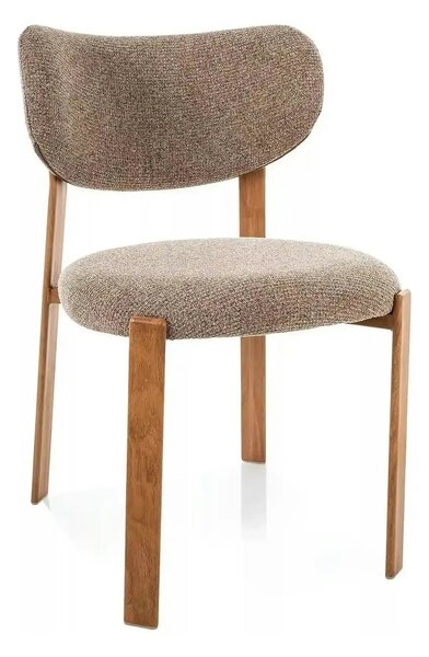 Scaun RIN D, cappuccino/stejar, stofă/metal, 51x50x79 cm