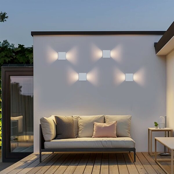 Brilagi - Aplică LED de exterior DOUBLERAY LED/6W/230V albă IP54