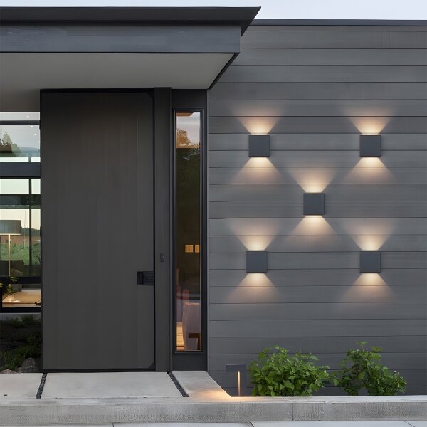 Brilagi - Aplică de perete LED pentru exterior DOUBLERAY LED/6W/230V antracit IP54
