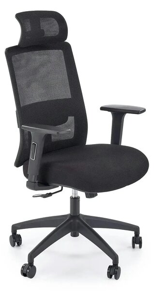 Scaun birou SWIFT, negru, stofa/plasa, 68x68x115/125 cm