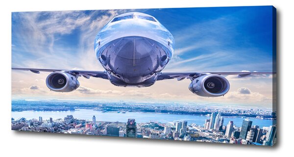 Print pe pânză Avionul deasupra orașului