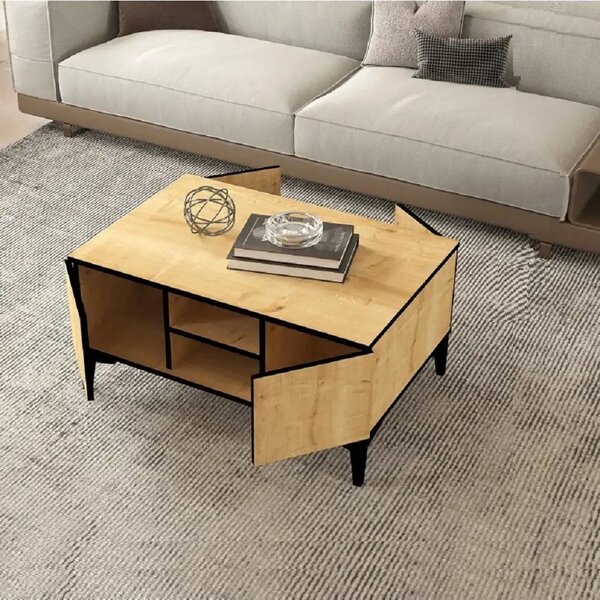 Masuta cafea Susana living culoare nuc deschis 90 cm