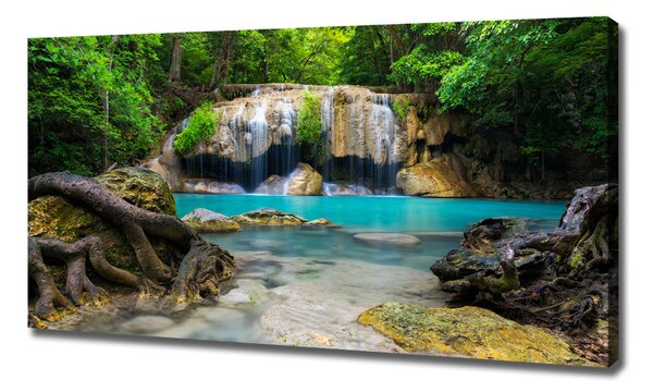 Tablouri tipărite pe pânză Cascada din pădure