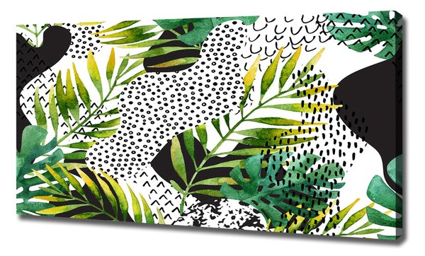 Print pe pânză frunze tropicale