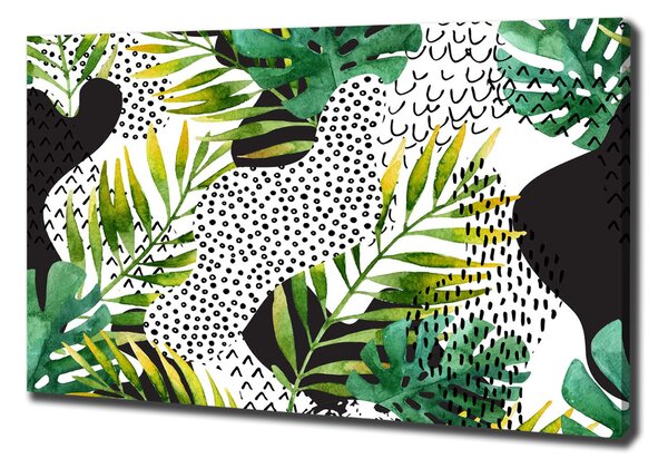 Print pe pânză frunze tropicale
