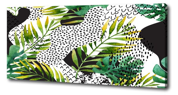 Print pe pânză frunze tropicale