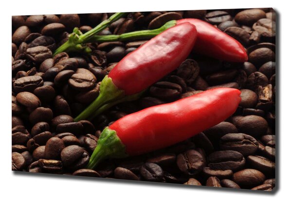 Imprimare tablou canvas Chilli și cafea