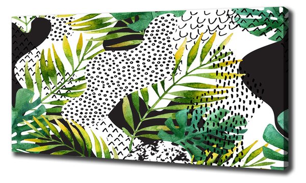 Print pe pânză frunze tropicale