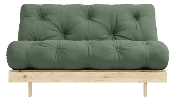 Canapea extensibilă verde 140 cm Roots - Karup Design