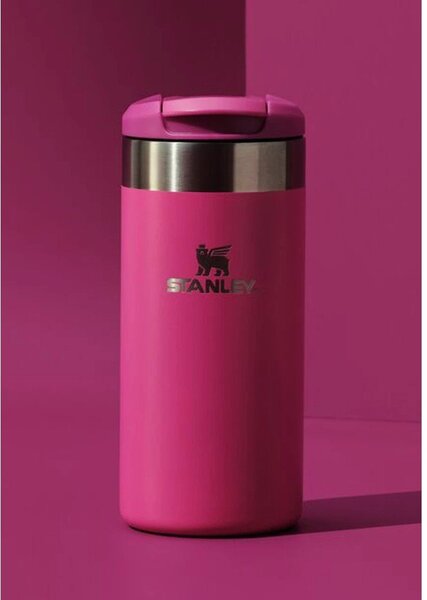 Cană termos roz din oțel inoxidabil 350 ml AeroLight™ Transit Mug Violet Blossom – Stanley