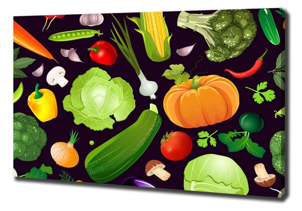 Print pe canvas legume colorate