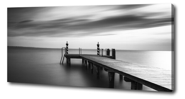 Pictură pe pânză Pier pe lac