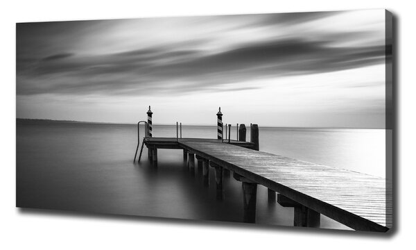 Pictură pe pânză Pier pe lac