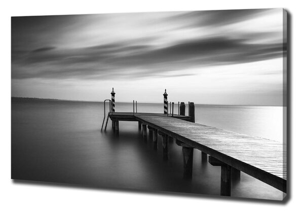Pictură pe pânză Pier pe lac