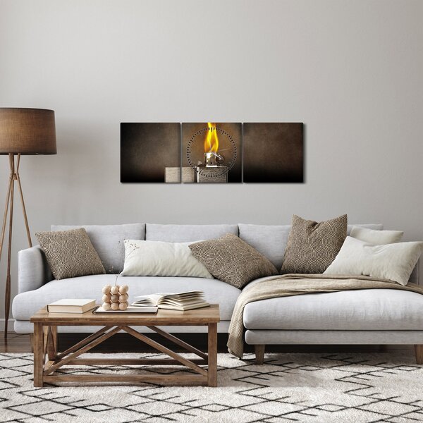 Tablou cu brichetă (cu ceas) (90x30 cm)