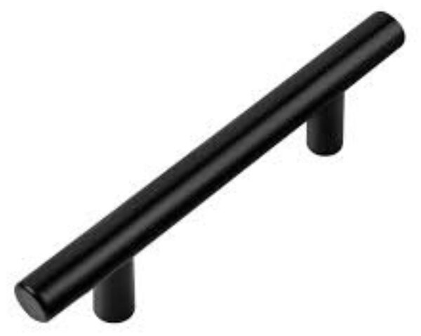 Maner haaus Mobila, Negru, din Metal, 96 mm