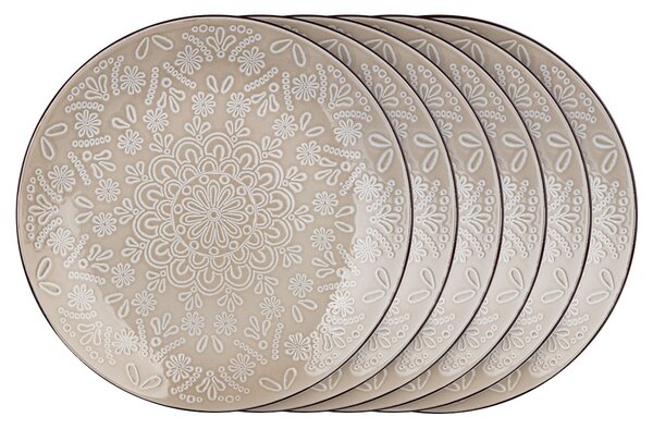 Set de farfurii întinse Banquet Shape 27 cm, 6buc