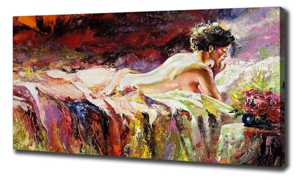Imprimare tablou canvas situată femeie