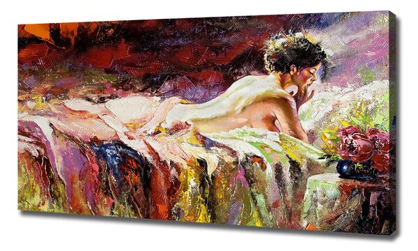 Imprimare tablou canvas situată femeie