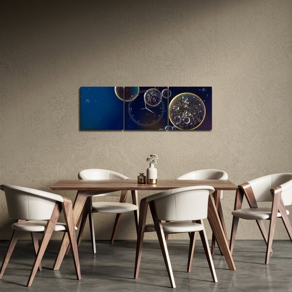 Tablou cu buline (cu ceas) (90x30 cm)