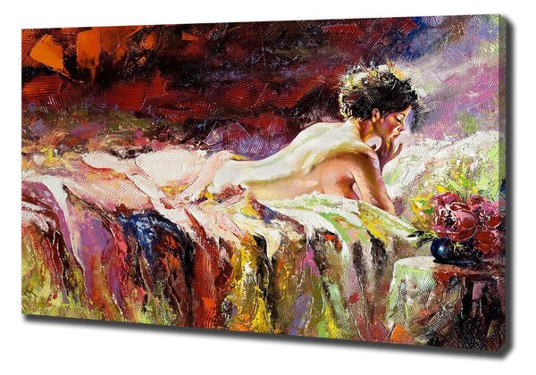 Imprimare tablou canvas situată femeie