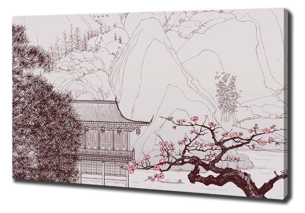 Tablou pe pânză canvas peisaj chinezesc