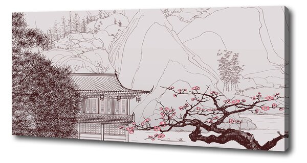 Tablou pe pânză canvas peisaj chinezesc