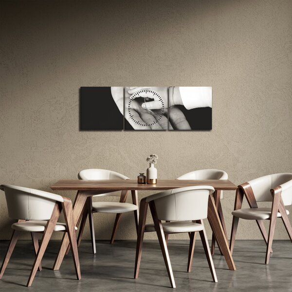 Tablou cu mâini (cu ceas) (90x30 cm)