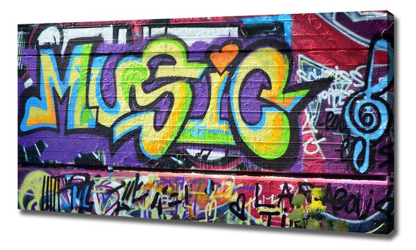 Pictură pe pânză Graffiti pe perete