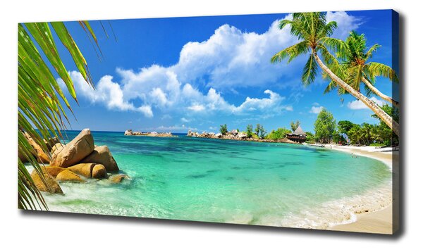 Tablou pe pânză plaja Seychelles
