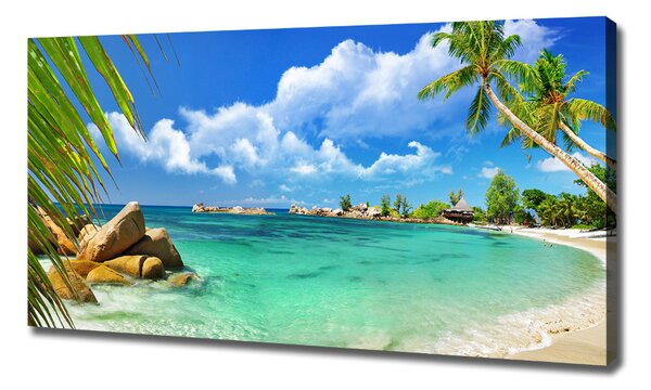 Tablou pe pânză plaja Seychelles