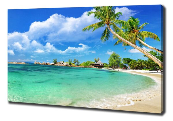 Tablou pe pânză plaja Seychelles